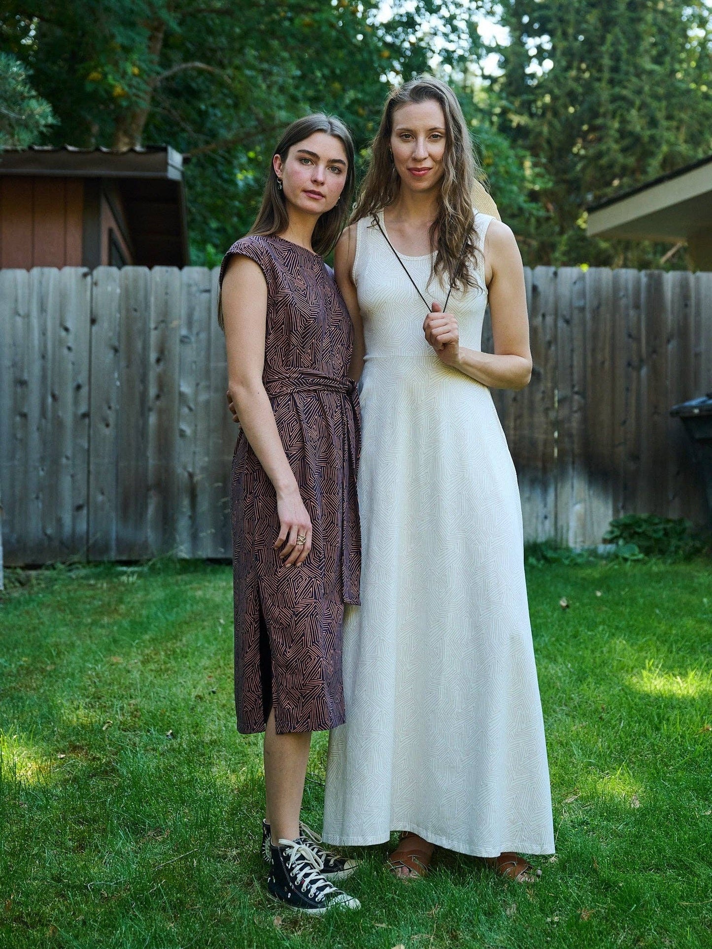 Vero Maxi Dress Tree Rings Shell