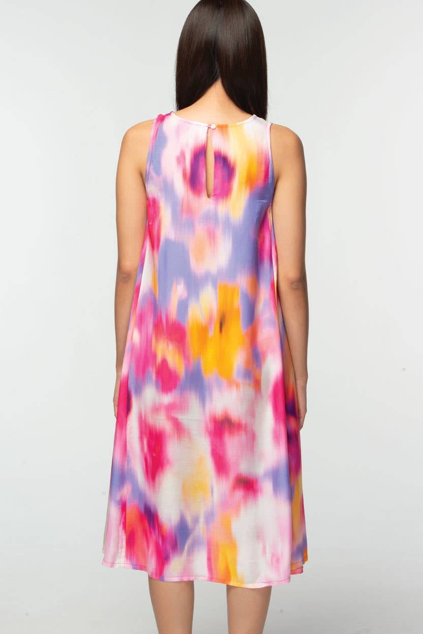 Rose Multi Aisha Cupro Dress