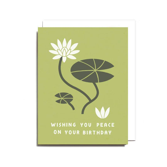 Peace on your Birthday Card