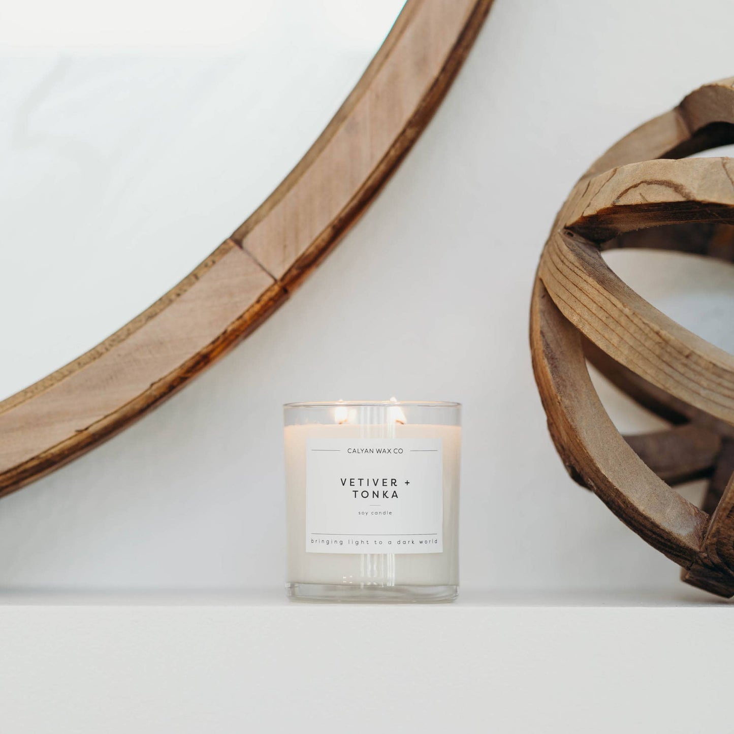 Vetiver + Tonka - Glass Tumbler Soy Candle