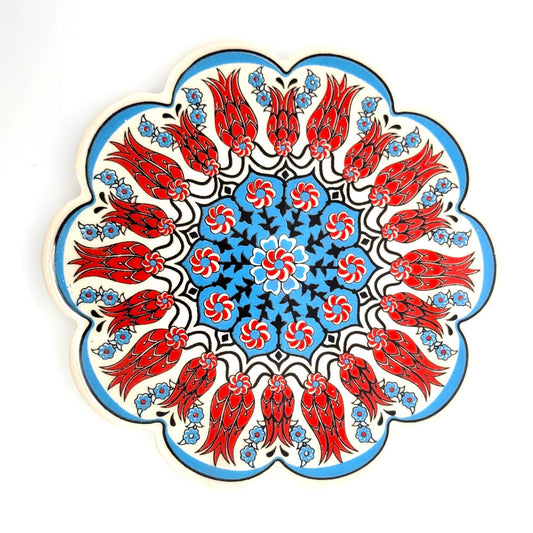 Ceramic Screen Printed Hot Pad Trivet in Assorted Patterns