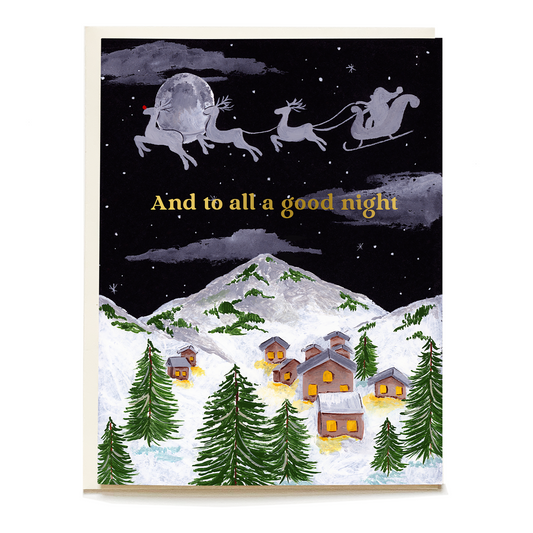 To All A Good Night Holiday Greeting Card