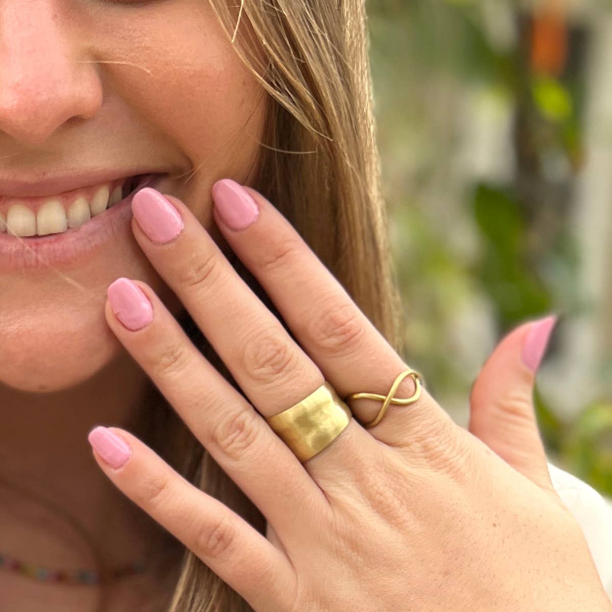 Silver Reflective Ring