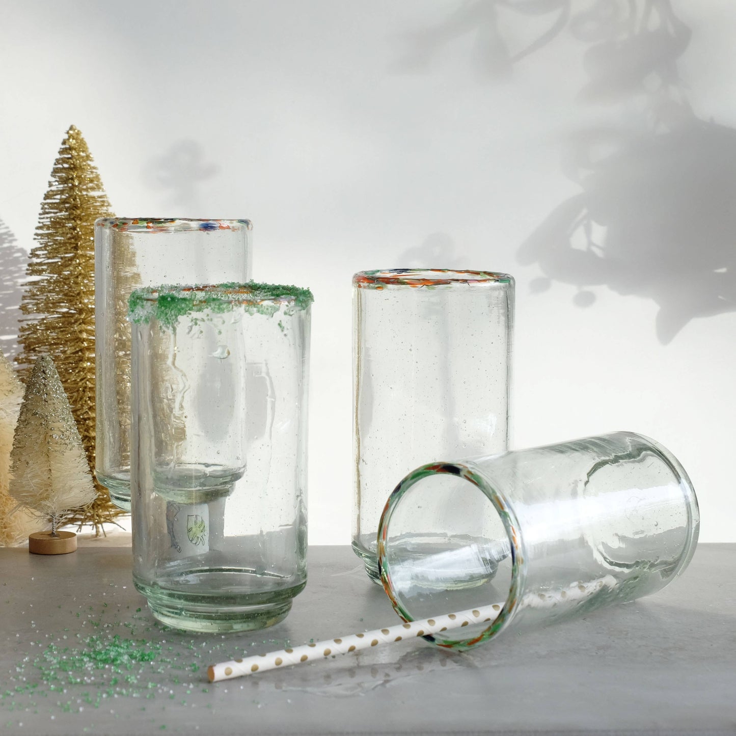 Tall Multi Rim Stacking Glass