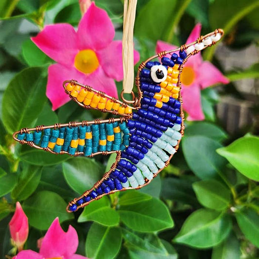 Beaded Hummingbird Ornament