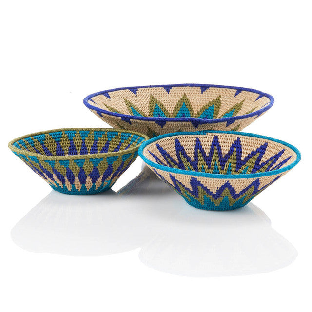 Swazi Blue Wall Baskets
