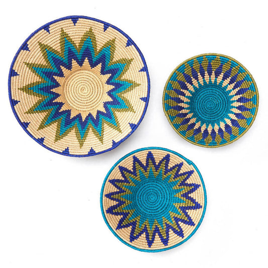 Swazi Blue Wall Baskets