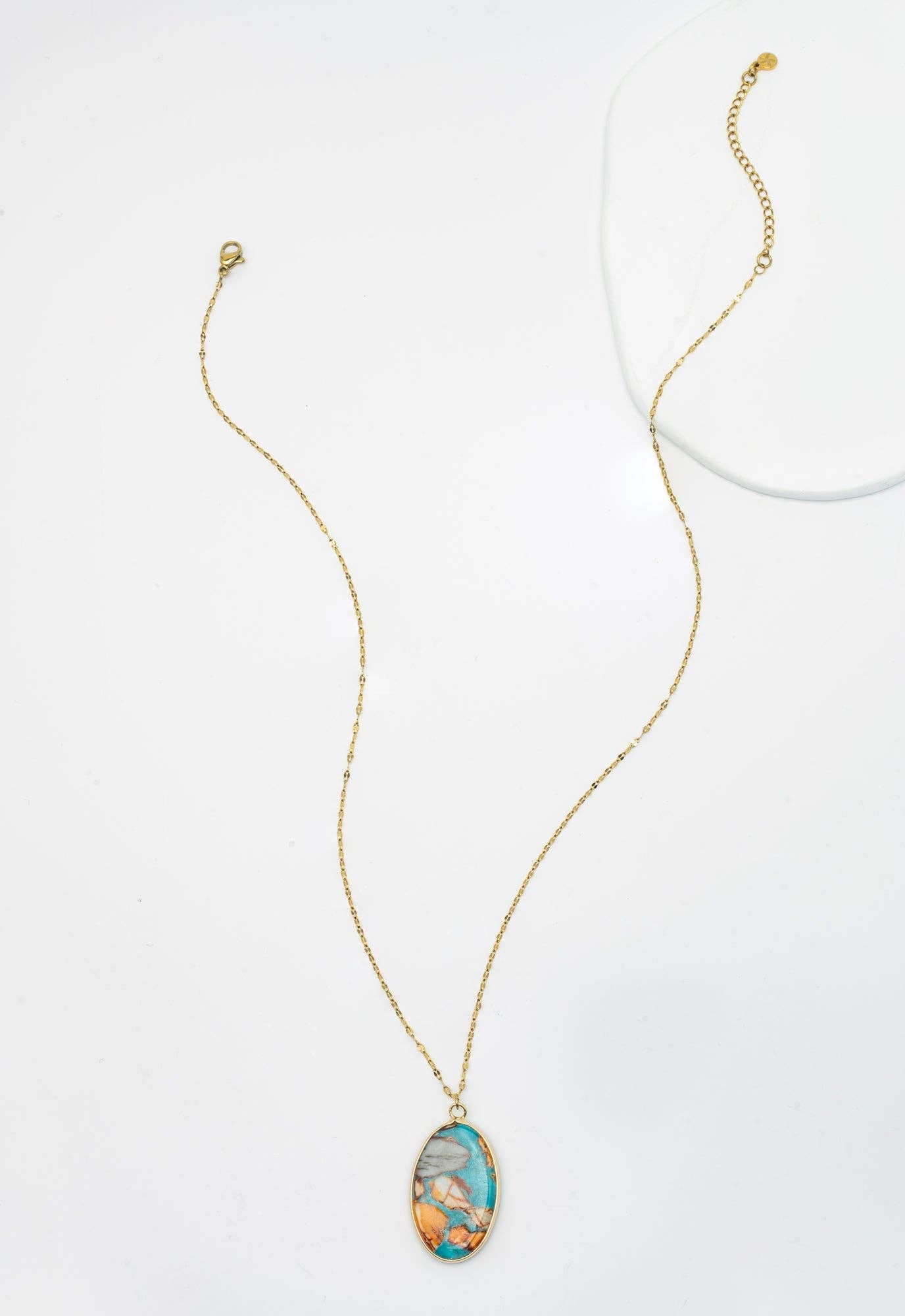 Sierra Bloom Turquoise Emperor Stone Necklace