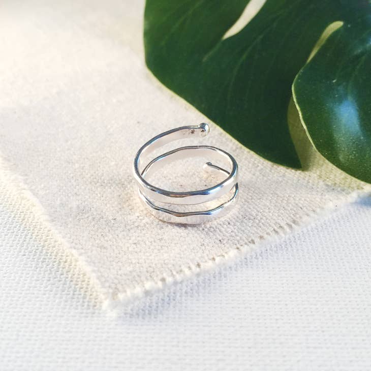 Silver Double Wrap Ring