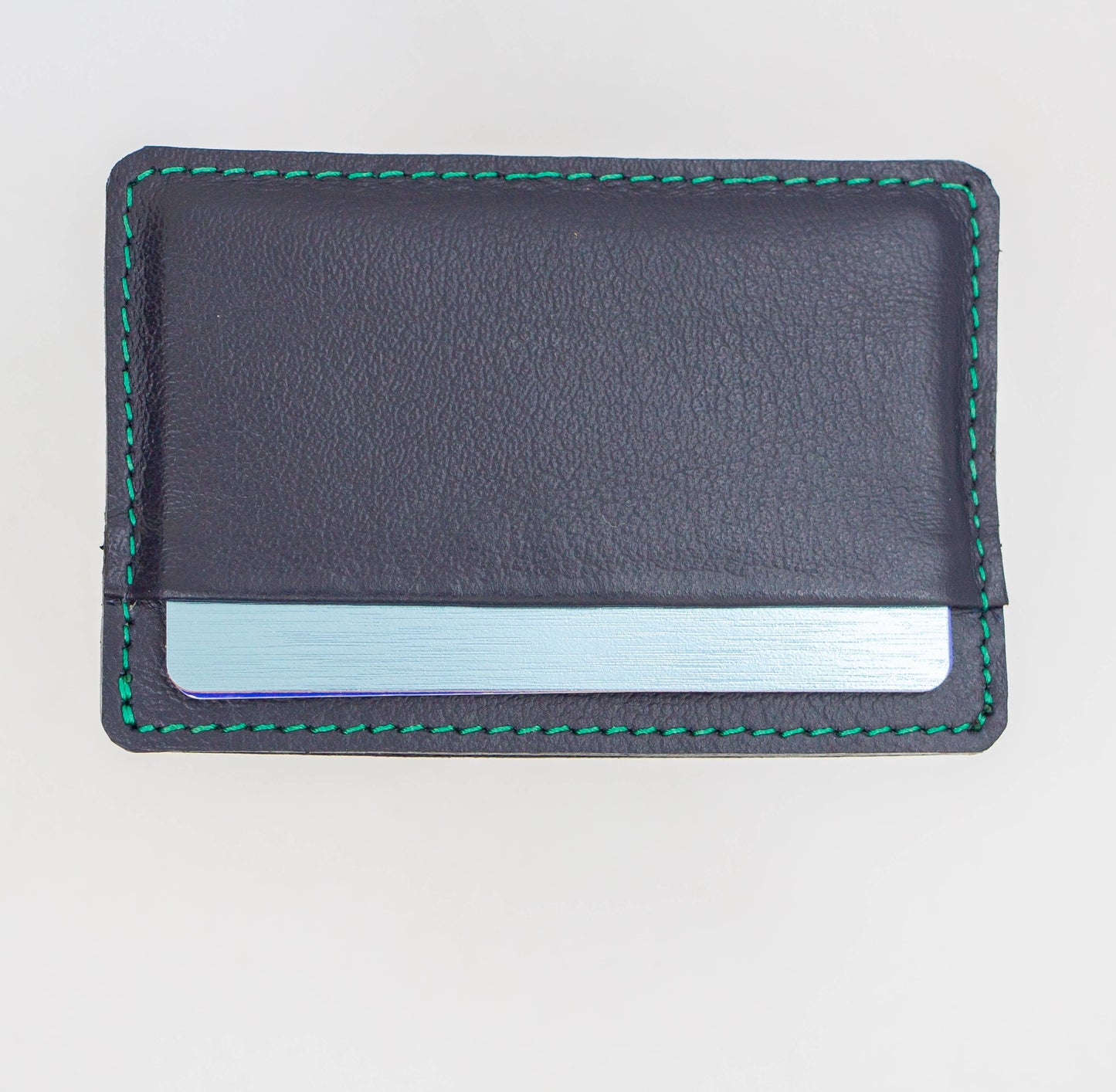 Deep Ocean Leather Card Wallet