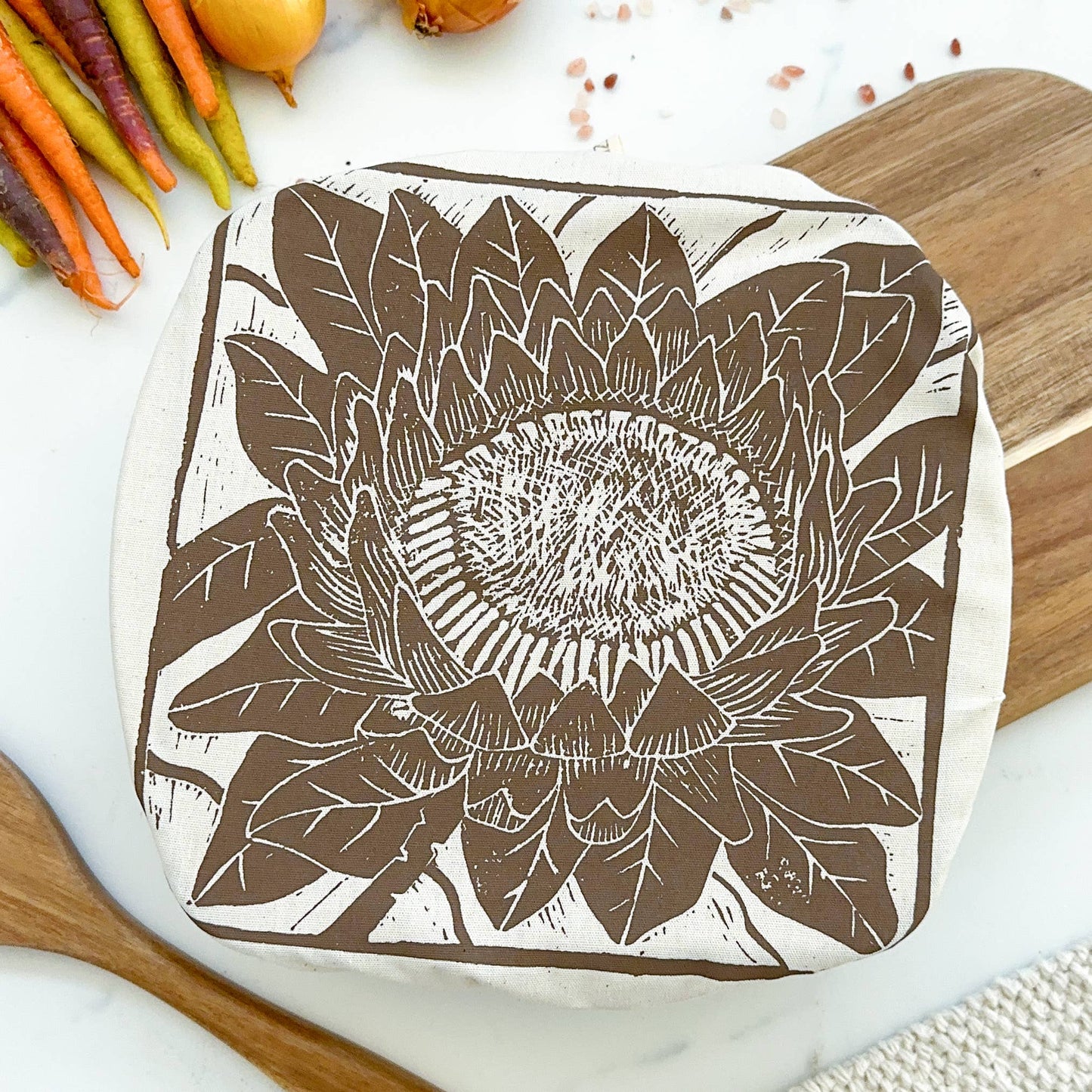 Protea Print Dish and Casserole Cover