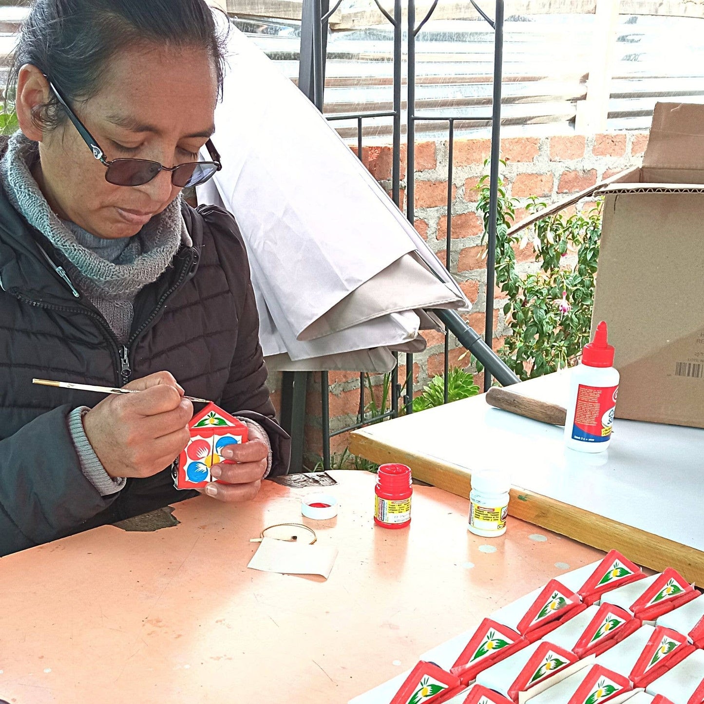 Retablo Wooden Nativity