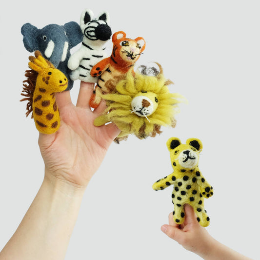 Jungle Jamboree Finger Puppets