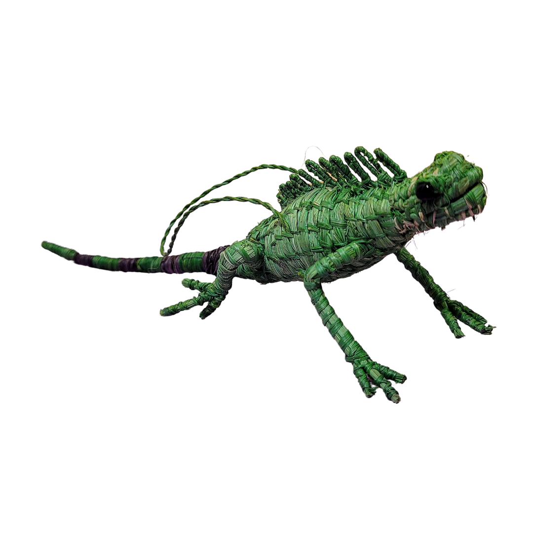 Iguana Woven Ornament
