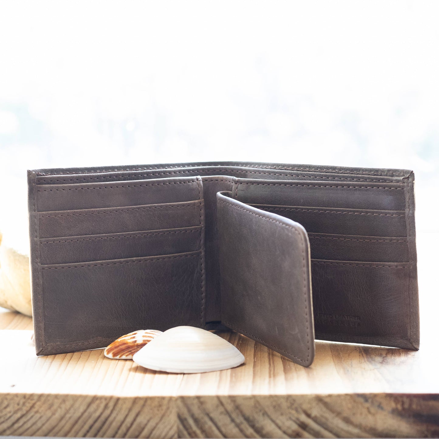 BIFOLD Italian Mocha Leather Wallet