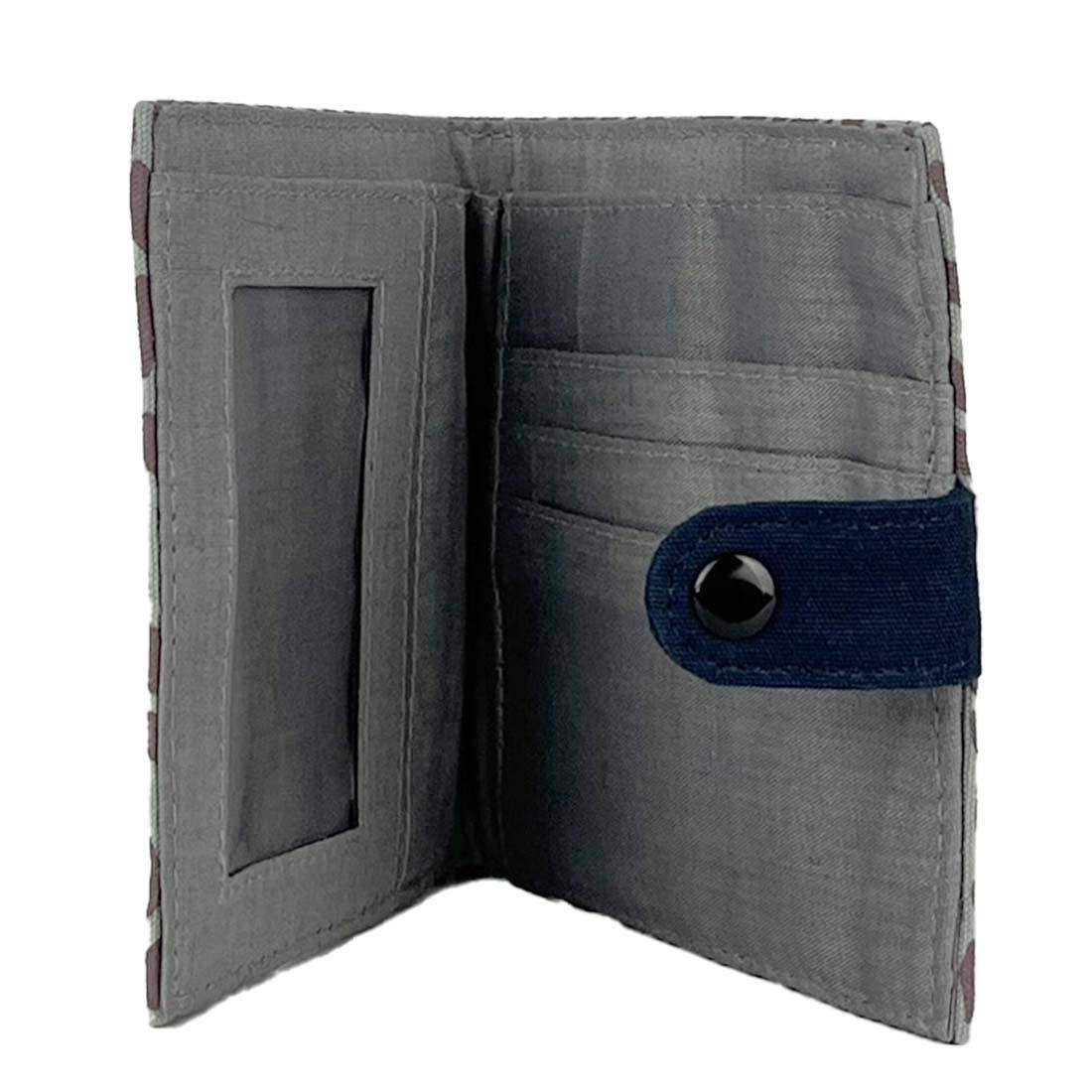 Canvas Square Wallet: Blue Bikes