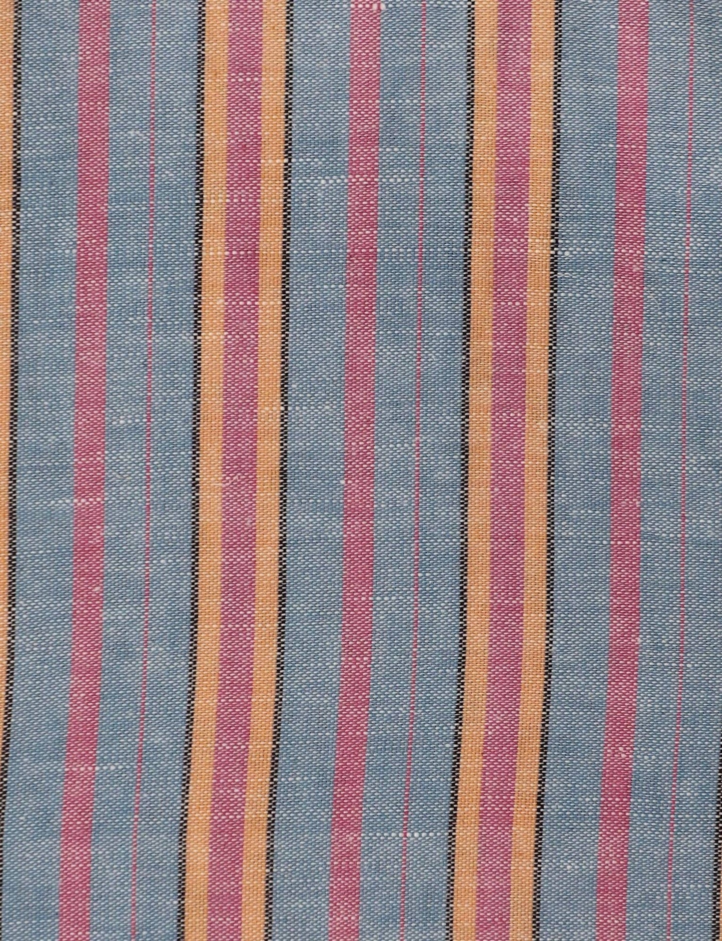 Esplanade Cotton Linen Striped Dress