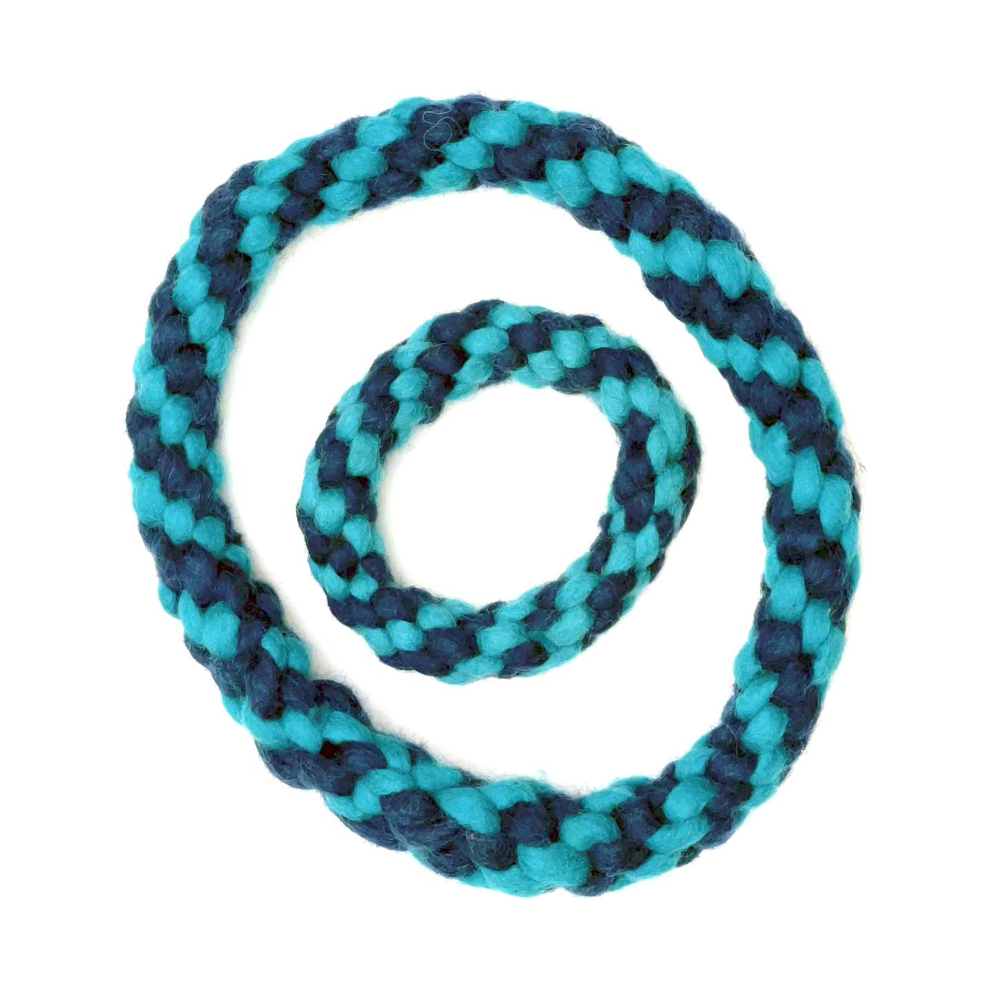 Dharma Dog Toy, Rope Ring, Blue/Turquoise: 10"