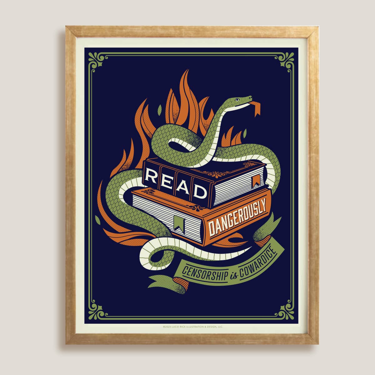 Read Dangerously Art Print