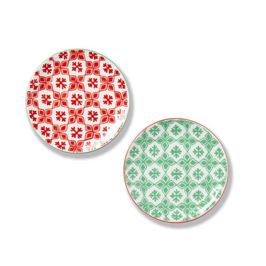 Snowstar Holiday Plates