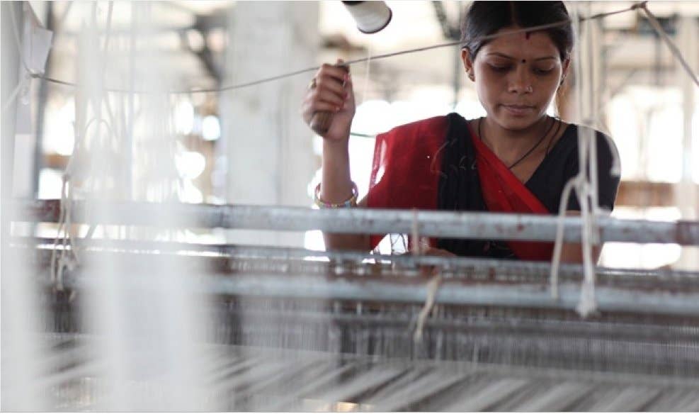 BUTTER Kitchen Towel, Handwoven Cotton