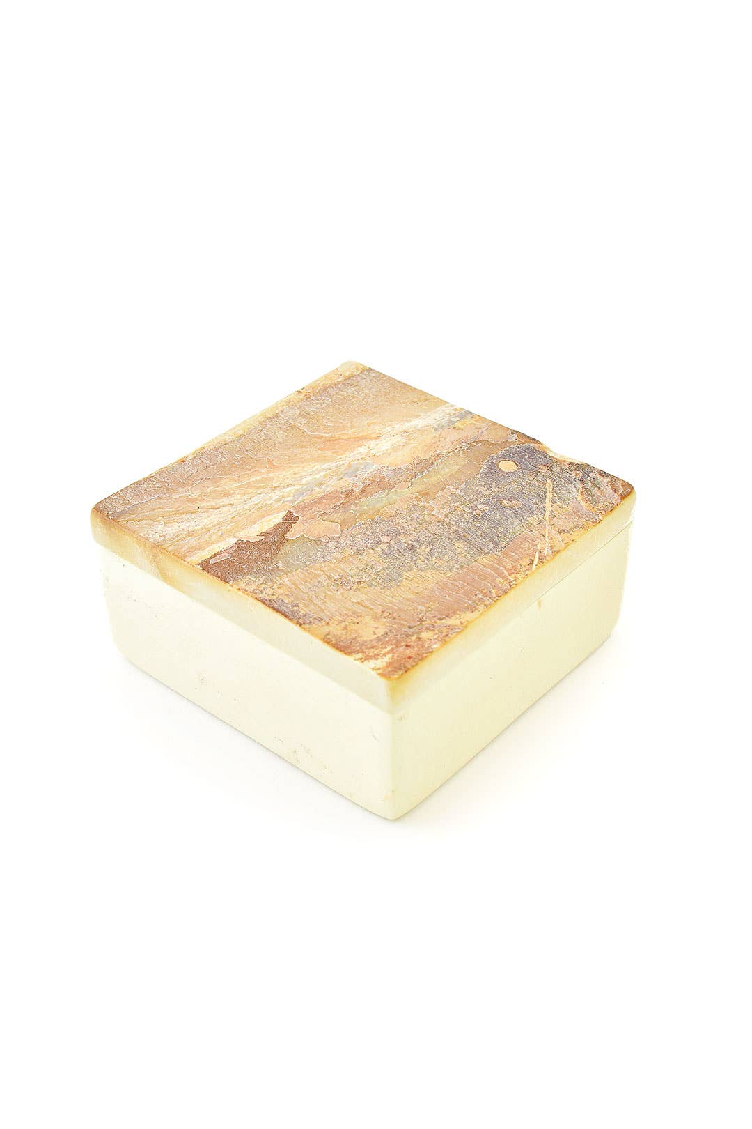 Kenyan Rustic Soapstone Square Box