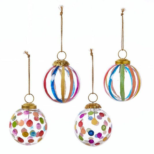 Jolly Glass Globe Ornament