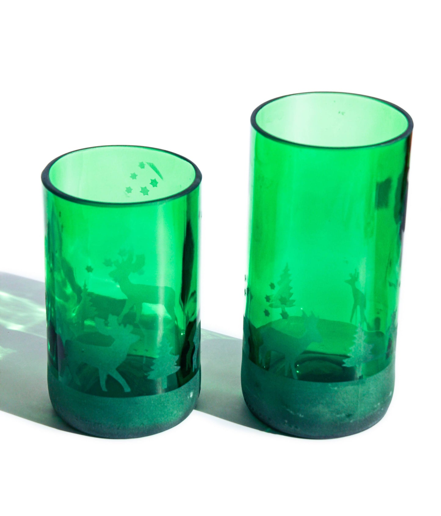 Upcycled Holiday Drinking Glasses