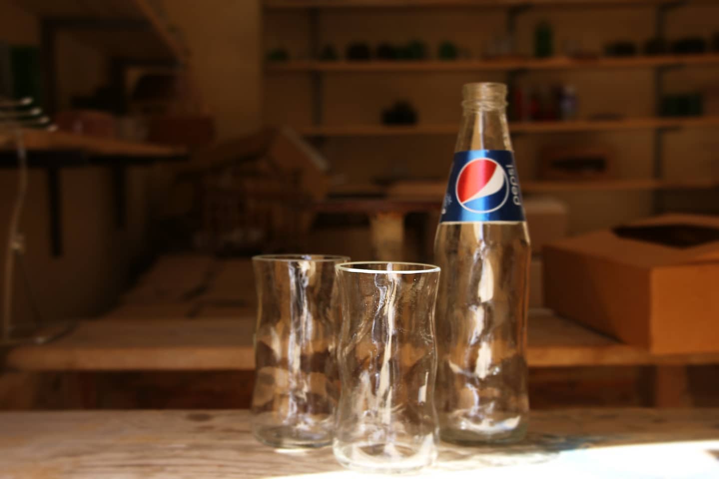 Upcycled Pepsi Drinking Glasses (5 Ounces)