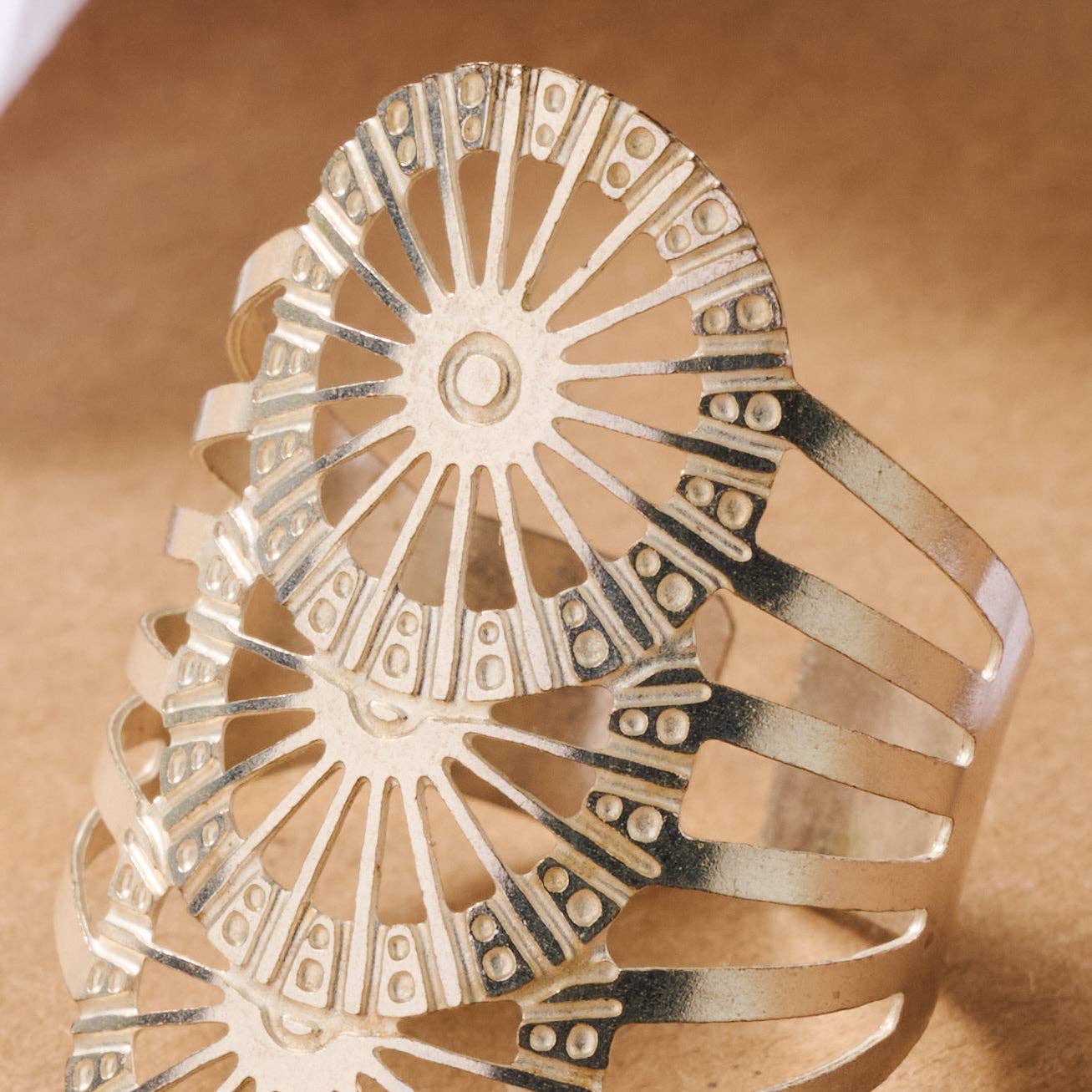 Roda Silver Cuff Ring