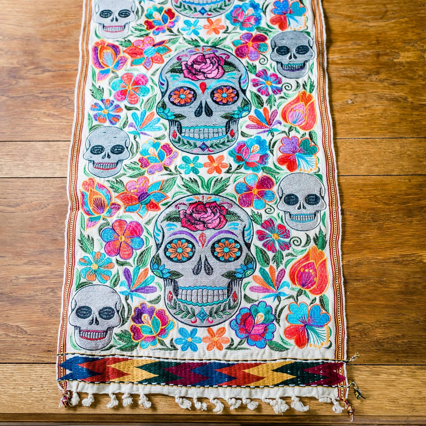 Sugar Skull Table Runner 50"