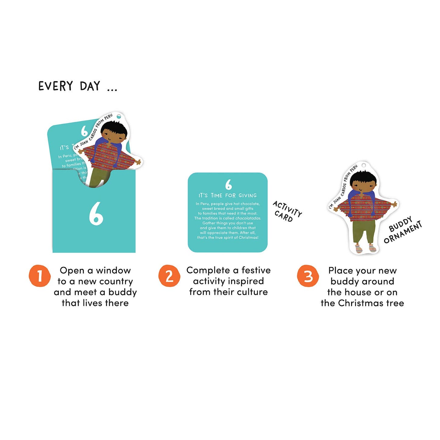 Around the World Advent Calendar for Kids Christmas 2025