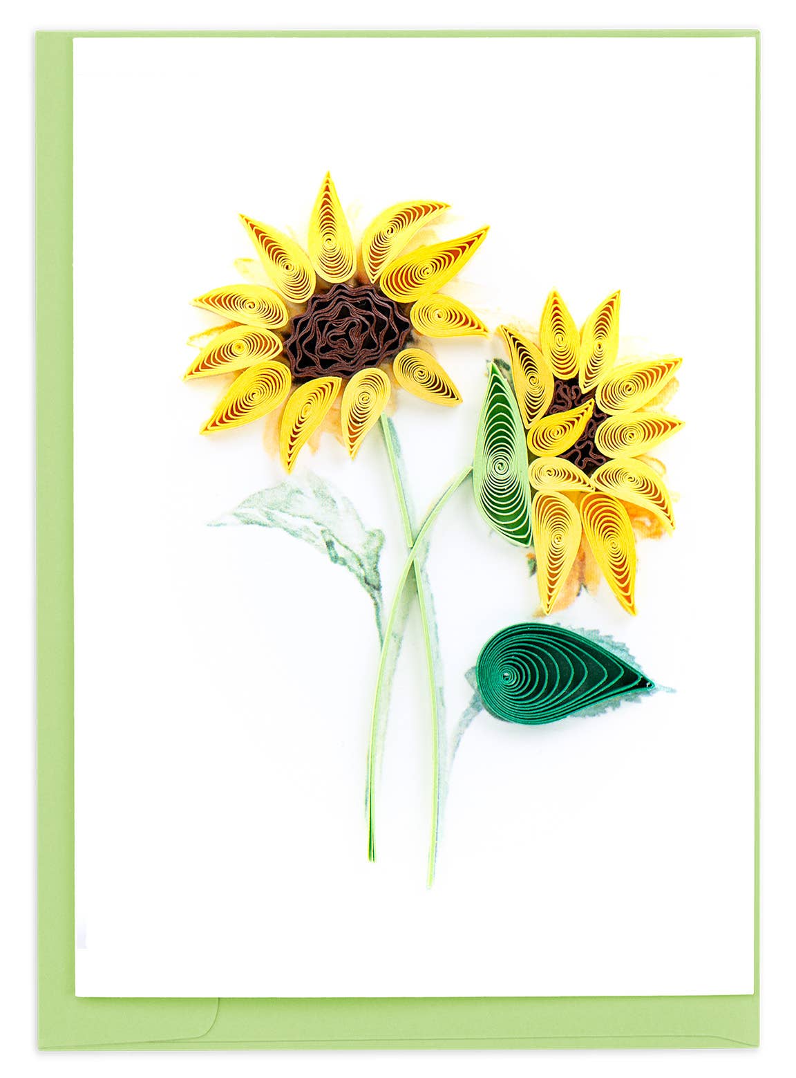 Quilled Sunflower  Mini Card
