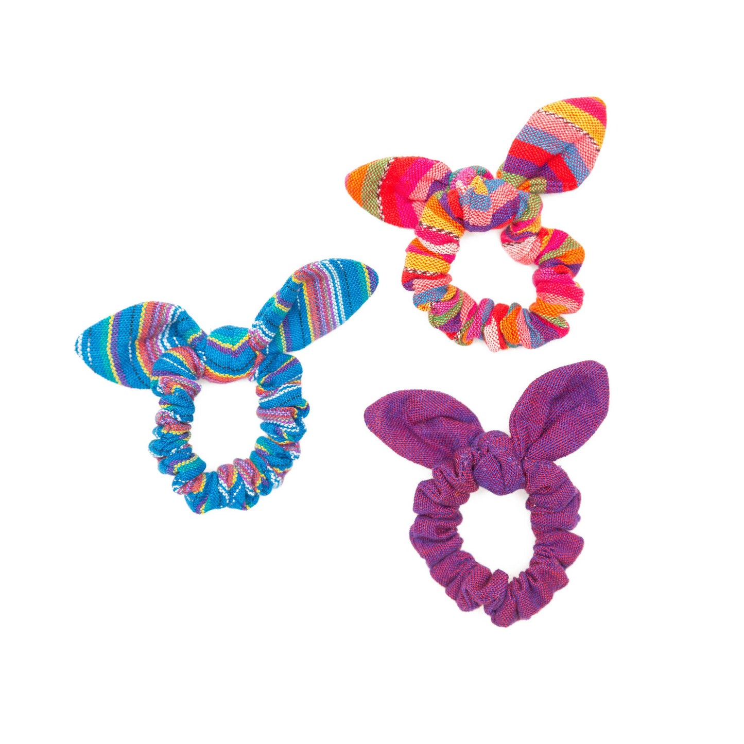 Tie Scrunchies: Pastel