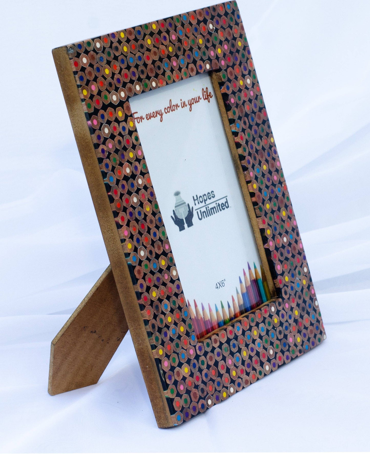 Recycled Pencils Picture Frame: 4 x 6
