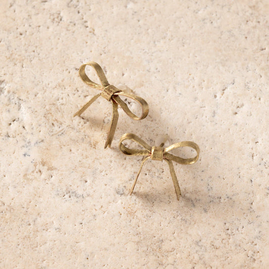 Dorada Bronze Bow Earrings