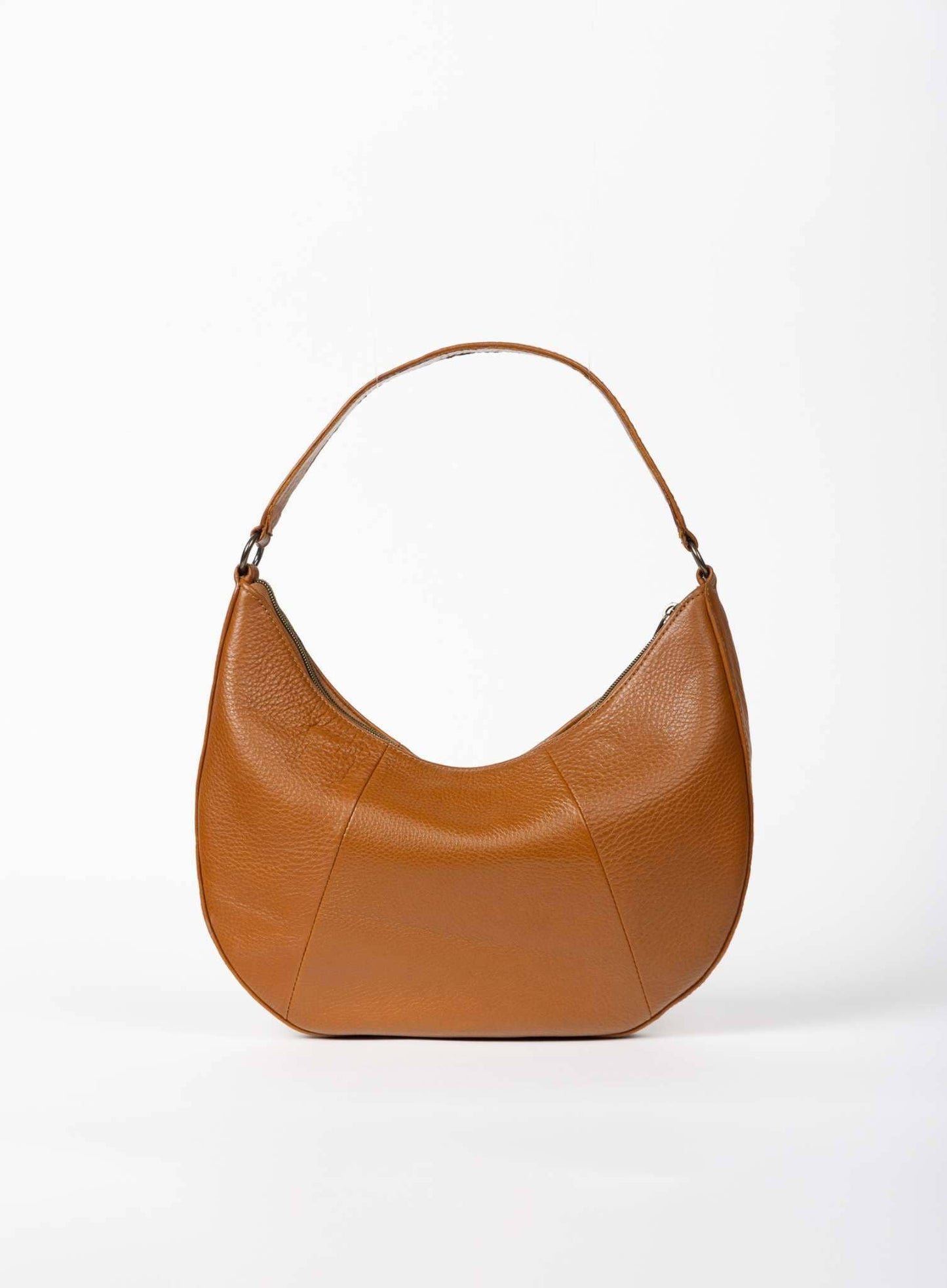 Bone Saddle Leather Shoulder Bag