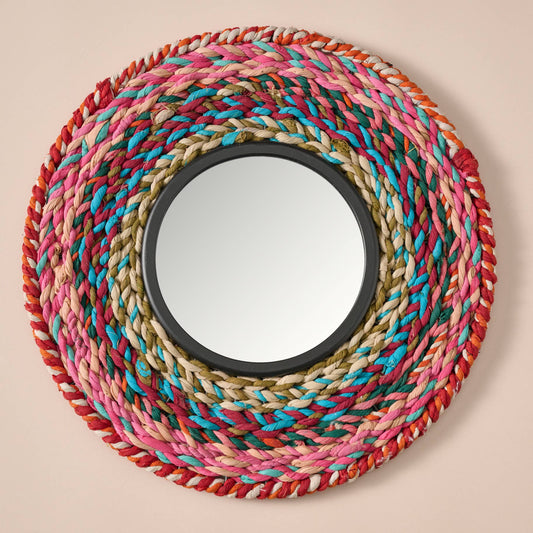 Choti Braided Recycled Sari Mirror