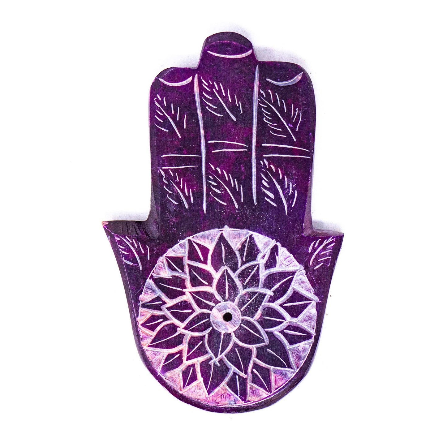 Hamsa Hand Soapstone Incense Holders