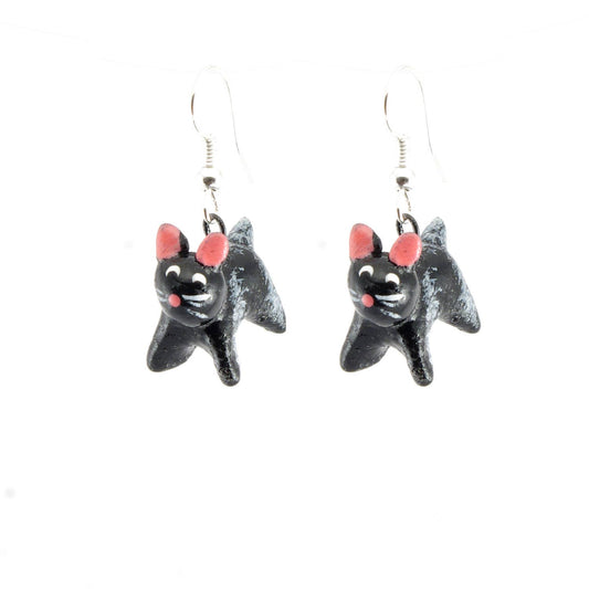 Cat Ceramic Earrings