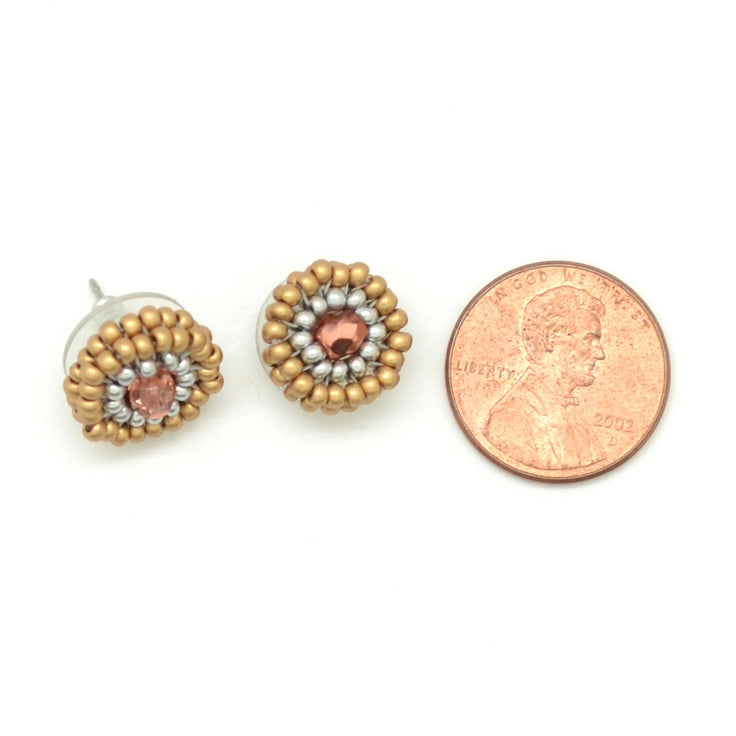 Beaded Dot Earrings