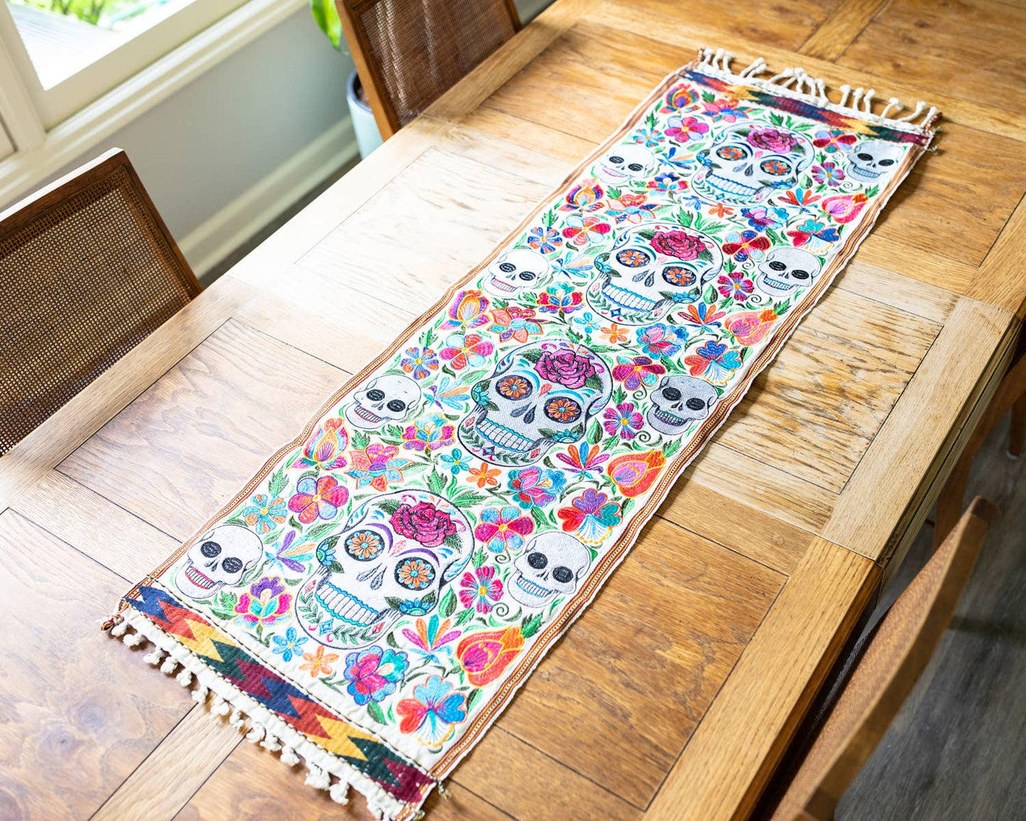 Sugar Skull Table Runner 50"