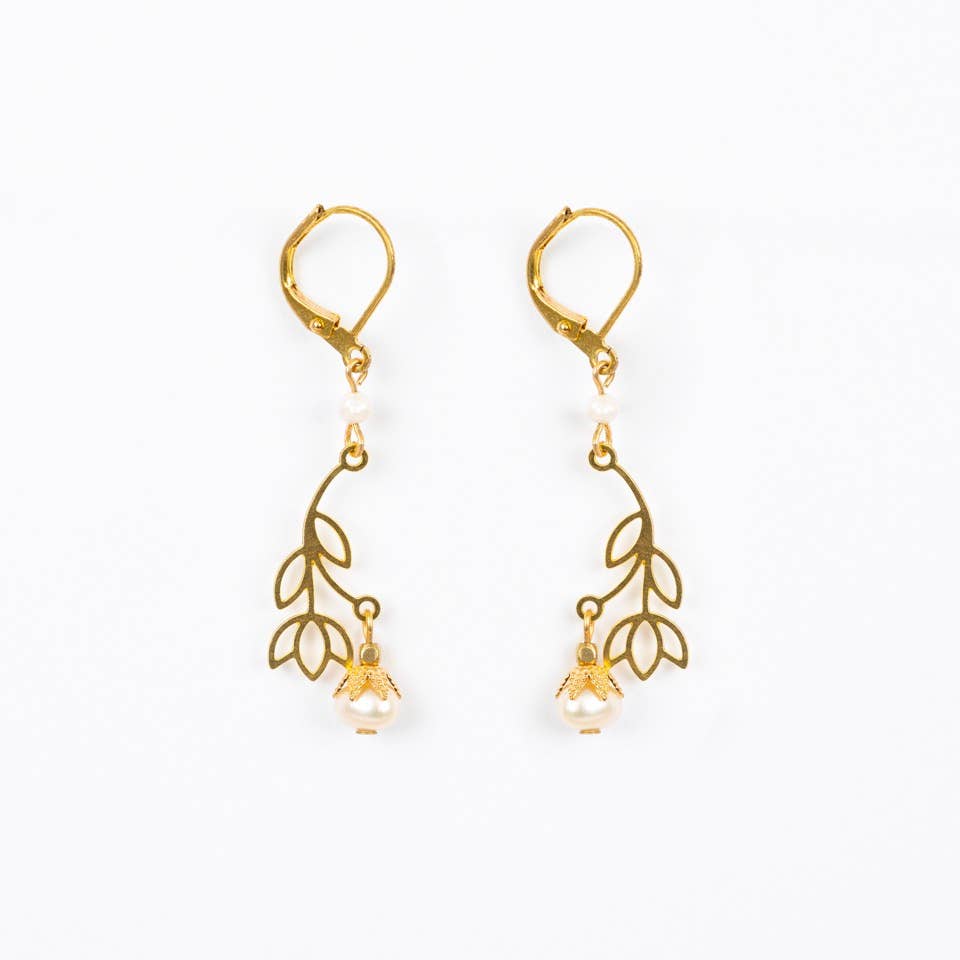 Pearl Blossom Earrings