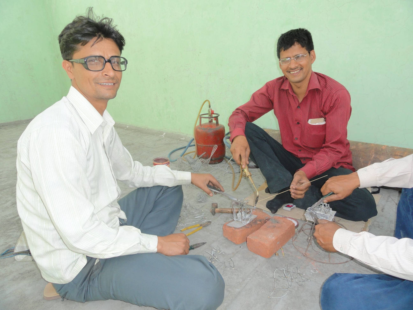 Bronze Wrapped Wire Pumpkin