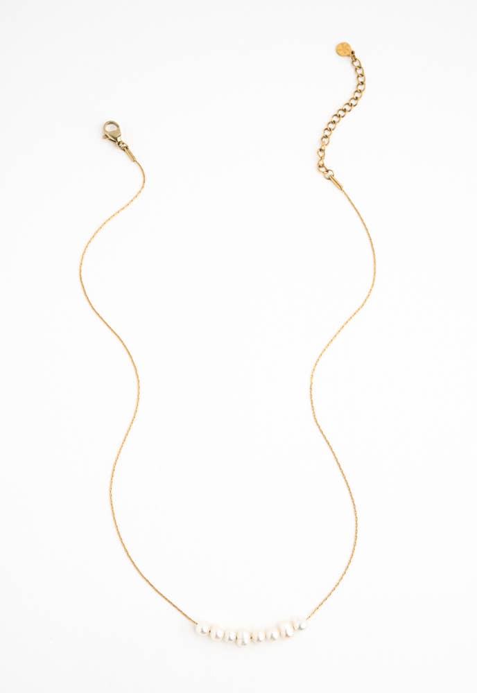 Harmony Pearl Cluster Necklace