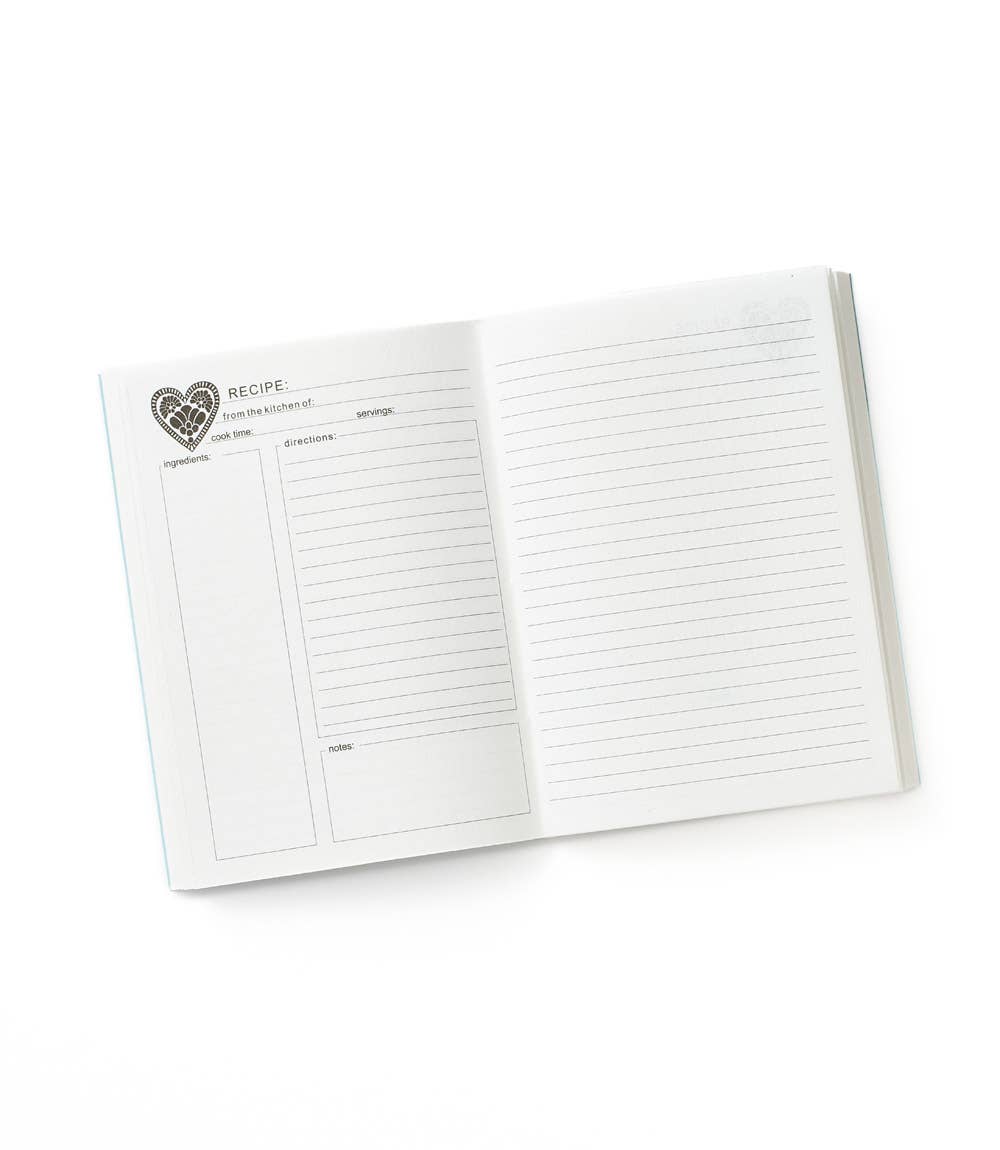 Khaana Recipe Journal Light Blue