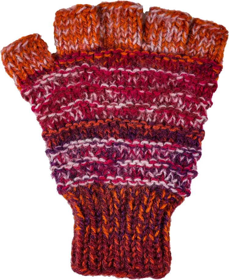 Hand-Knit Funky Fingerless Flittens