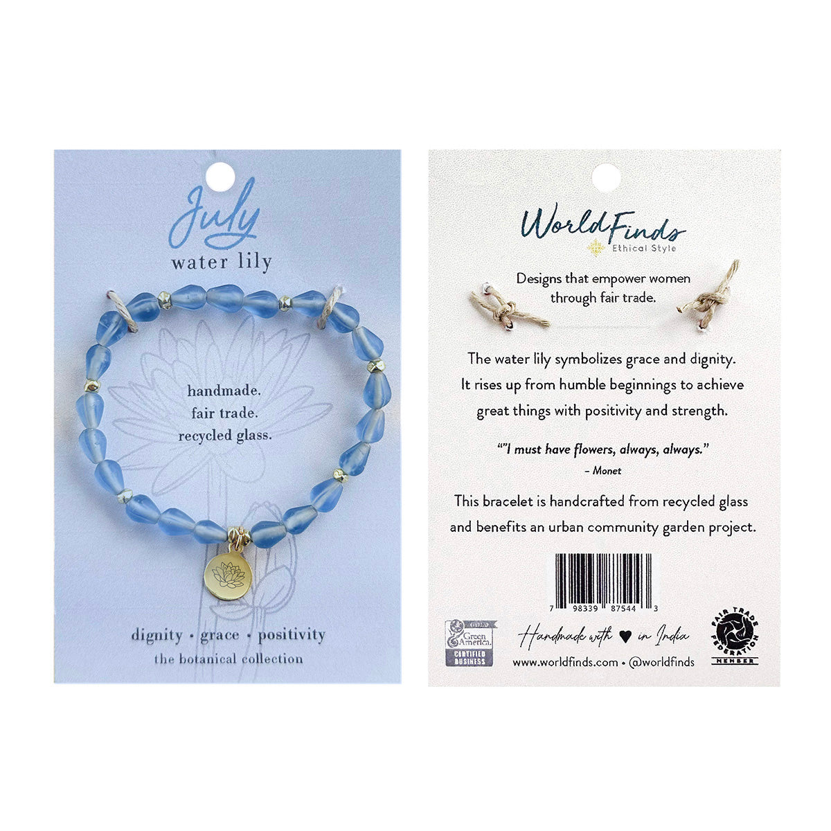 July Botanical Bracelet