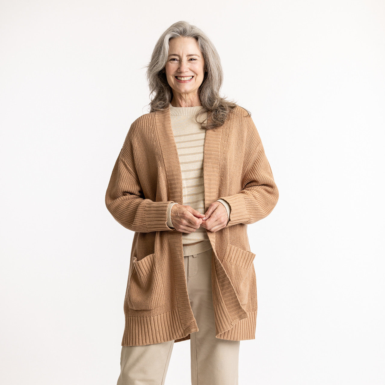 Bay Organic Cotton Cardigan Sweater