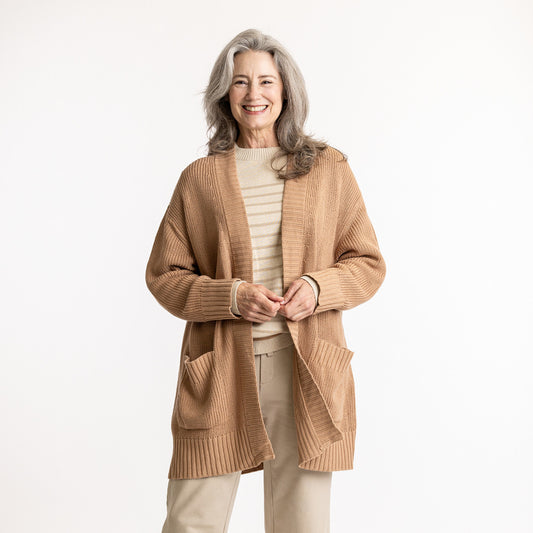 Turmeric Organic Cotton Cardigan Sweater